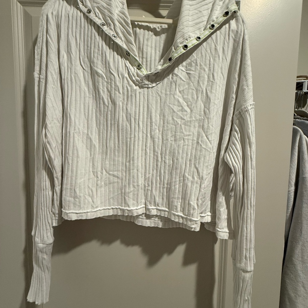 FP Movement by Free People White Hooded Sweatshirt